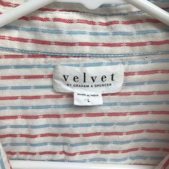 VELVET by Graham & Spencer Striped Popover - Picture 5 of 6
